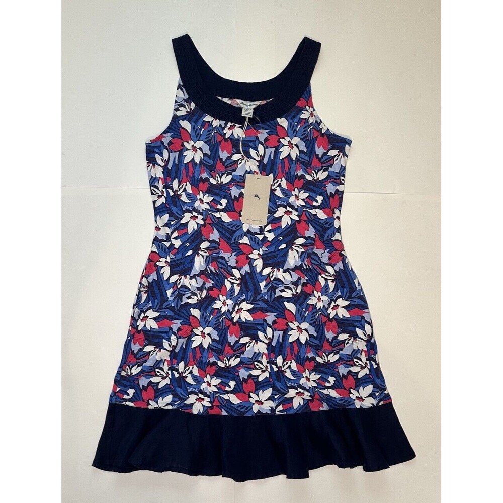 Tommy Bahama Dress NWT Marina Americana Bay Floral Blue Sleeveless Summer XS
